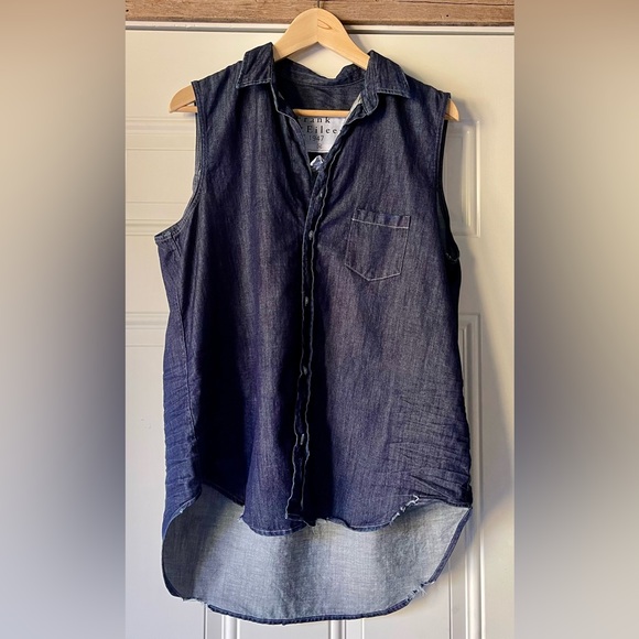 Frank & Eileen Denim Button Down, Sz M - Picture 2 of 3